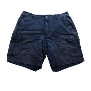 Berkley Jensen Mens Cargo Shorts Size 36W Casual Outdoors Summer Navy Classic